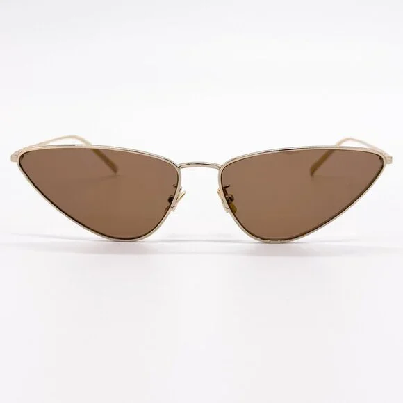 NEW SAINT LAURENT SL 487 003 WOMEN GOLD BROWN SUNGLASSES SAINT LAURENT SL487 003
